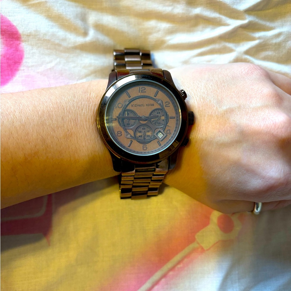 Michael Kors chocolate brown watch